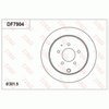 TRW Brake Rotor 301.5mm Rear DF7904S