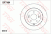 TRW Brake Rotor Pair 301.9mm Rear DF7994S