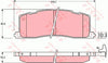 TRW Dtec Brake Pad Set Rear GDB1138DT