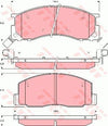 TRW Dtec Brake Pad Set Front GDB3086DT