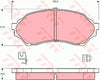 TRW Dtec Brake Pad Set Front GDB3193DT