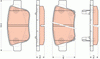 TRW Dtec Brake Pad Set Rear GDB3456DT