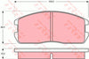 TRW Dtec Brake Pad Set Front GDB365DT