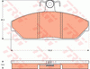 TRW Dtec Brake Pad Set Front GDB7550DT