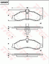 TRW Dtec Brake Pad Set Front GDB7587DT