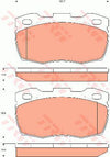 TRW Cotec Brake Pad Set Front GDB7591