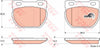 TRW Cotec Brake Pad Set Front GDB1209