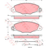 TRW Cotec Brake Pad Set Front GDB1336