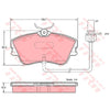 TRW Cotec Brake Pad Set Front GDB1367