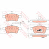 TRW Cotec Brake Pad Set Front GDB1391
