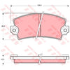 TRW Cotec Brake Pad Set Rear GDB155