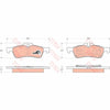 TRW Cotec Brake Pad Set GDB1561