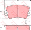 TRW Cotec Brake Pad Set Front GDB243