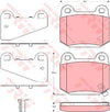 TRW Cotec Brake Pad Set GDB3350