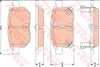 TRW Dtec Brake Pad Set Rear GDB3454