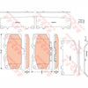 TRW Cotec Brake Pad Set GDB3470