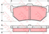 TRW Cotec Brake Pad Set Rear GDB372