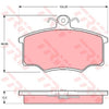 TRW Cotec Brake Pad Set Front GDB403