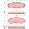 TRW Cotec Brake Pad Set GDB982