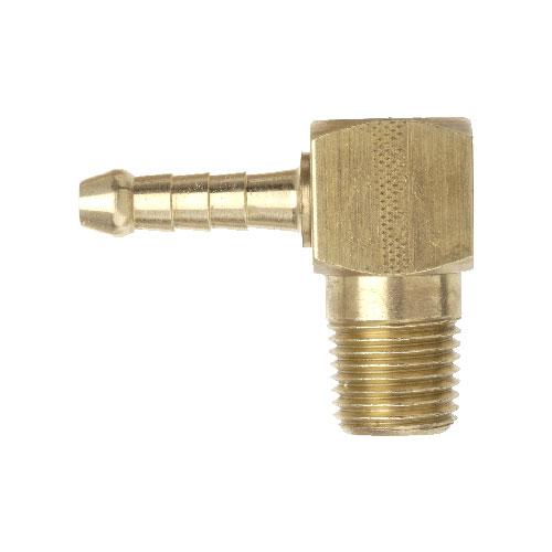 TubeFit Elbow Fitting Brass 1/4" Bspt x 1/2" Hose