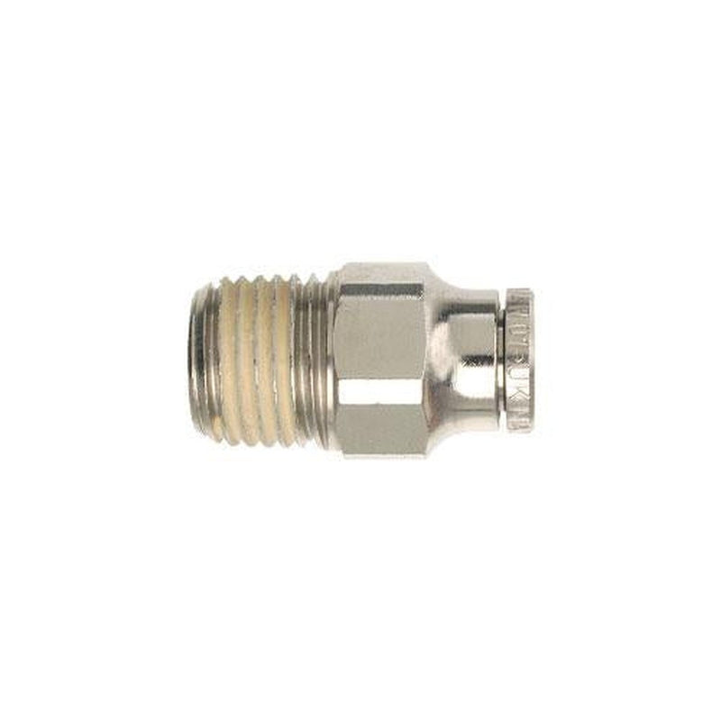TubeFit Pneufit Push-In Fitting Brass 1/4" Bspt x 3/8"