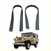 Black rubber door seal strips made for beige vintage jeep under windshield spacer for nissan datsun patrol g60