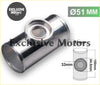 Shiny chrome finished t shaped universa 51mm 2 inch turbo aluminum flange pipe fitting with precise machined dims