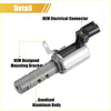 Oem vvt oil control valve for toyota with anodized aluminum electrical connector and black plastic mounting bracket