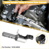 Silver metallic vvt oil control valve solenoid with black two-pin connector for toyota camshaft engine 15330-40020