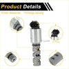 Silver metallic vvt solenoid engine valve actuator with black connector and gray housing for toyota hilux 2016-2021