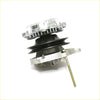 Silver aluminum water pump assembly 2.0l with black rubber parts and threaded shaft for nissan gloria/cedric 79-83