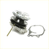 Silver aluminum water pump assembly with black rubber seal and gasket for 2.0L Nissan Gloria Cedric 1979-1983