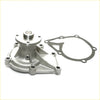 Silver aluminum water pump assembly with black rubber gasket for isuzu faster chevrolet luv bedford kb vehicles
