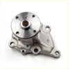 Silver metallic water pump assembly for nissan vanette cargo sunny cherry c120 with radial grooves and mounting holes