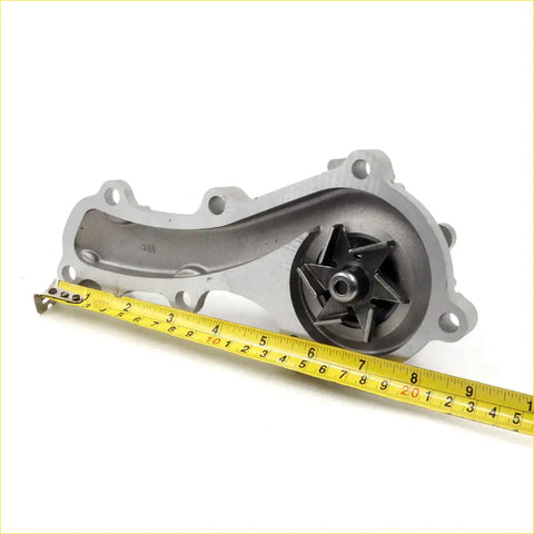 Silver metallic water pump for nissan sentra sunny lucino 200sx 2000-2006 with star-shaped impeller marked 314