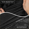 Black tear-resistant waterproof 210d-pu fabric with smooth texture for waterproof car cover on toyota crown sedan