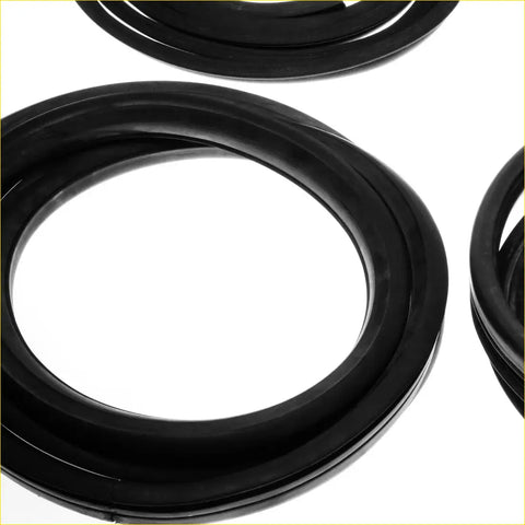 Black rubber weatherstrip seals set with smooth glossy finish for Isuzu Faster Rodeo Bedford cars