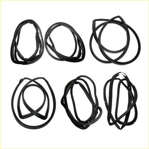 Black rubber weatherstripping seals for toyota hilux n80 rn90 yn106 ln108 windows 1988-1997 use