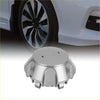 Shiny chrome-finished wheel center cap for toyota fj cruiser 2007-2014 with sleek multi-lobed titanium tone design