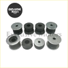 Set of eight black rubber whole car frame buffer cushions with silver metal ends for Toyota Land Cruiser suspension systems