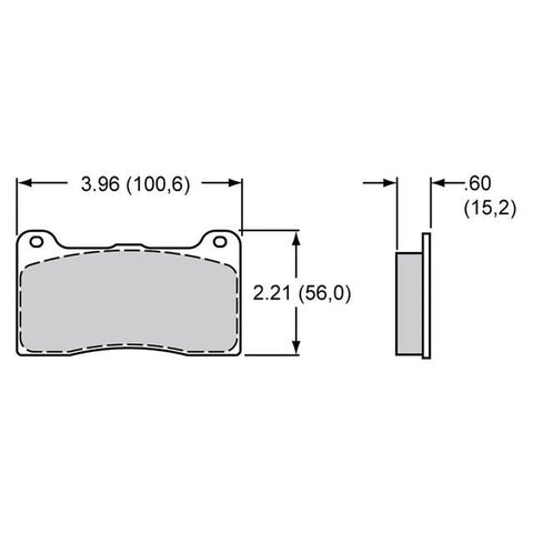 Wilwood Smart Pad BP-20 Brake Pad Set 150-9419K