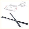 Black metal roof rail bars for nissan pathfinder terrano 1986-1995 shown from the back side