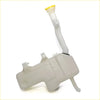 Translucent plastic windshield washer bottle with yellow cap and hose for nissan np300 d22 terrano 1997-2004