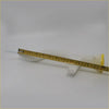Yellow tape measure with metallic casing and black numbers for measuring windshield washer bottle for nissan np300 d22 terrano