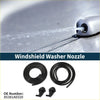 Black rubber windshield washer nozzle and hose set with gasket for toyota 4wd ute offroad models 2010 to 2023