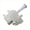 White plastic windshield washer tank with blue tip nozzle and clear hose for nissan bluebird sylphy sentra sunny