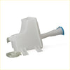 White plastic windshield washer tank for Nissan Bluebird Sylphy Sentra Sunny with blue cap and clear hose attached