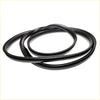 Black rubber windshield weatherstrips set coiled in a circular pattern for isuzu faster kb bedford kb chevrolet