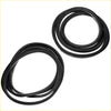 Black rubber windshield weatherstrips gasket set for Isuzu Faster KB Bedford KB Chevrolet vehicles