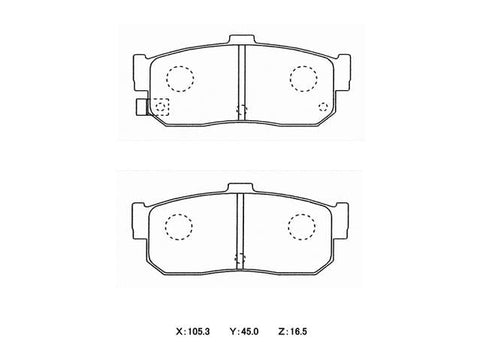 Winmax W3 Circuit Rear Brake Pad Set WMP255-W3